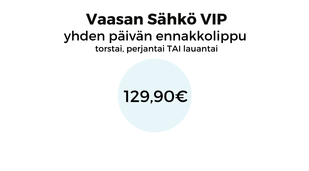 Sähkö VIP yksi päivä 129,90€